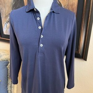 NWOT Renwick Blue 3/4 Sleeve Made in Peru Shirt Size S